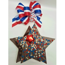 Star Shaped Chocolate Box w/ Patriotic Lid